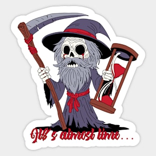 Grim Father Time Sticker